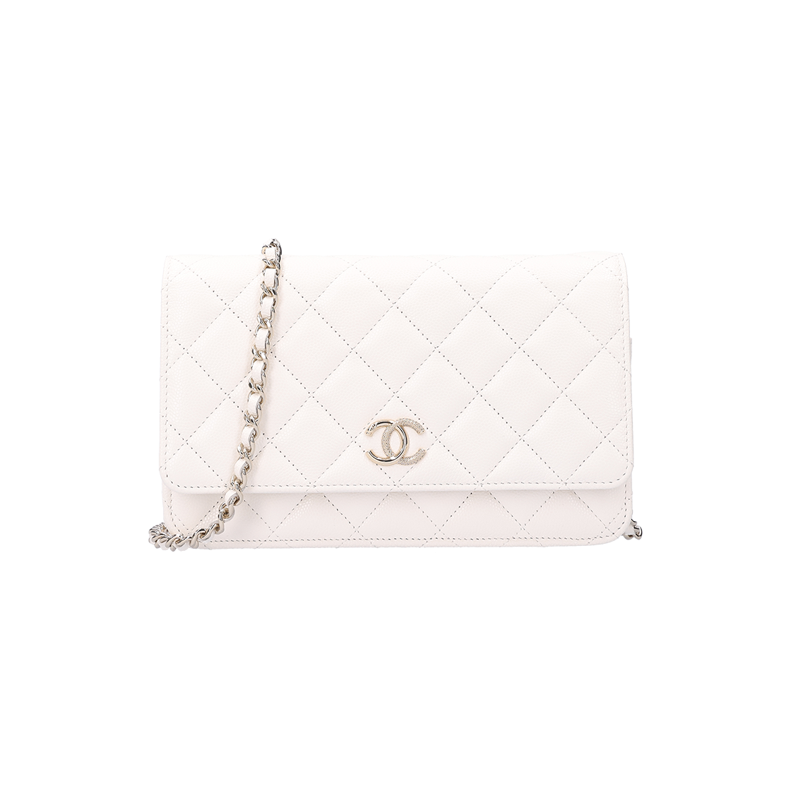 ITHWTCA4C9DW Chanel 19 WOC Bag Leather White