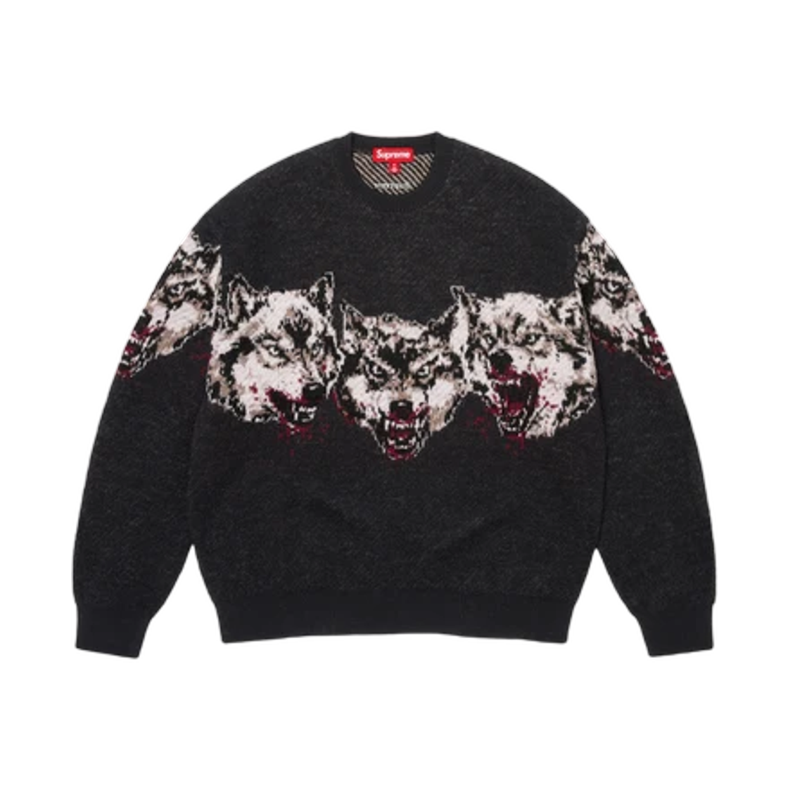 - Supreme Wolves Sweater Black - 26FW