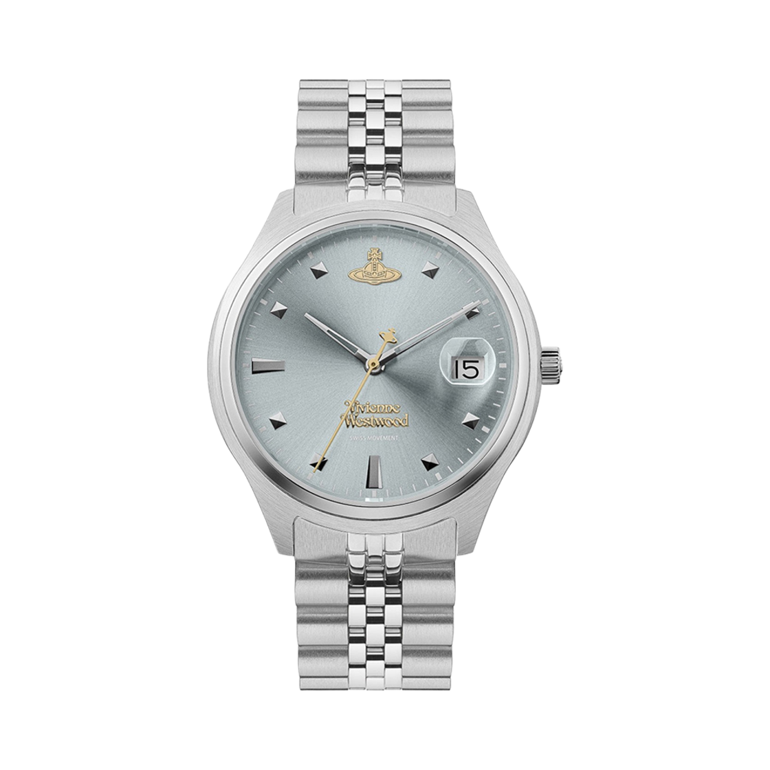 [15% 쿠폰] 비비안 웨스트우드 캠버웰 쿼츠 37mm 스테인리스 스틸 실버 블루([15% 쿠폰] Vivienne Westwood Camberwell Quartz 37mm Stainless Steel Silver Blue) - 2