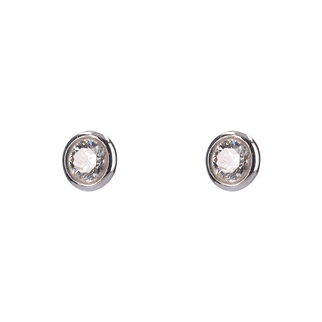ITDIGE7SKPHI Tiffany Elsa Peretti Earrings 18K White Gold & Diamond