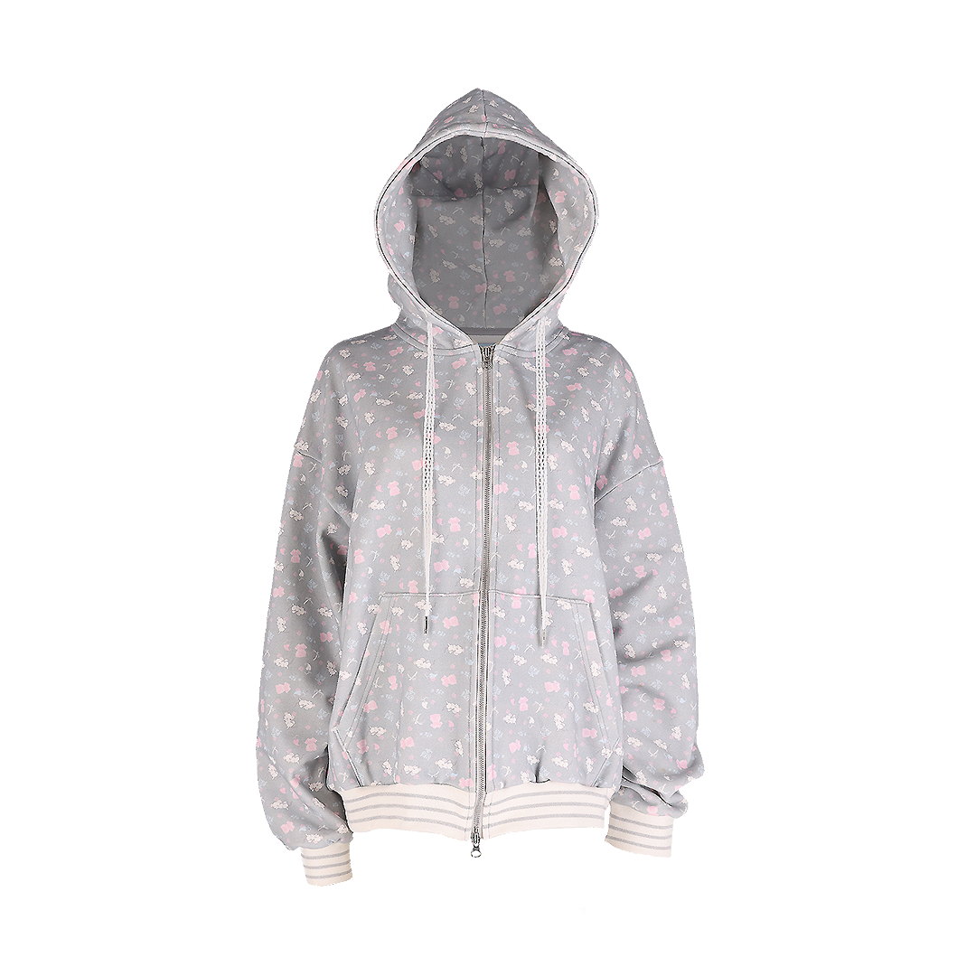 HKFW007 Honkyo Winter Nap Mouse Hoodie Grey