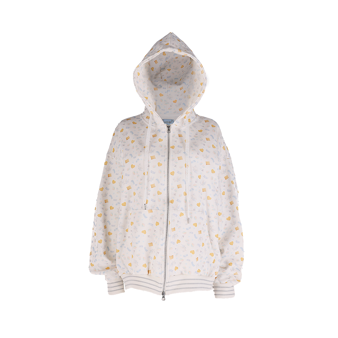 HKFW006 Honkyo Snacktime Mellow Hoodie White