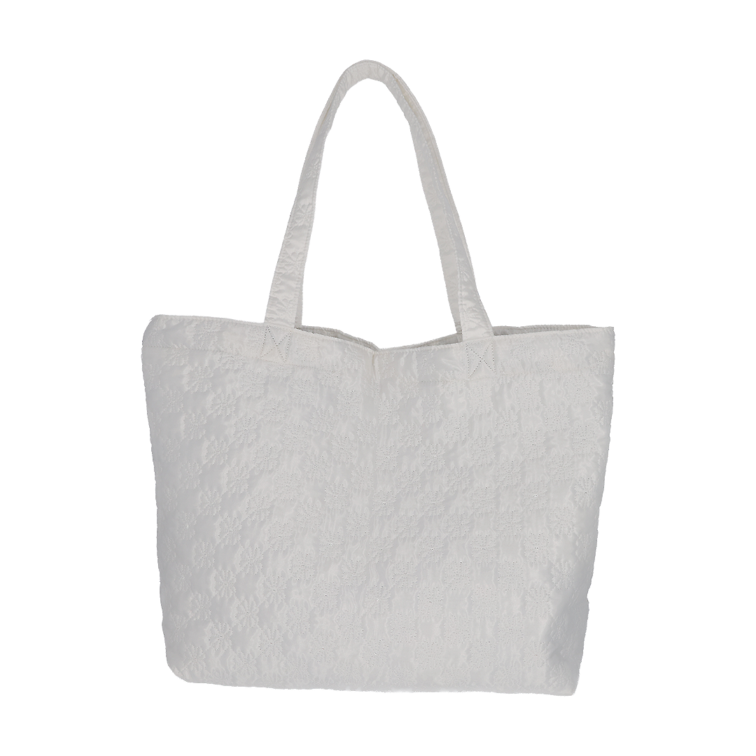 혼쿄 클로버 퀼티드 백 화이트(Honkyo Clover Quilted Big Bag White) - 2