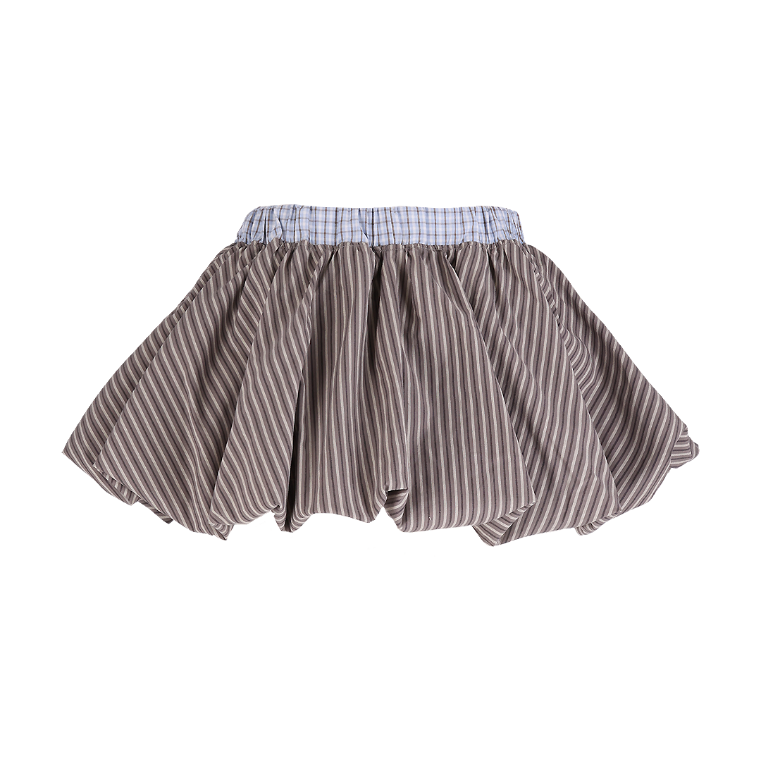 혼쿄 코지 믹스 벌룬 스커트 브라운(Honkyo Cozy Mix Balloon Skirt Brown) - 2
