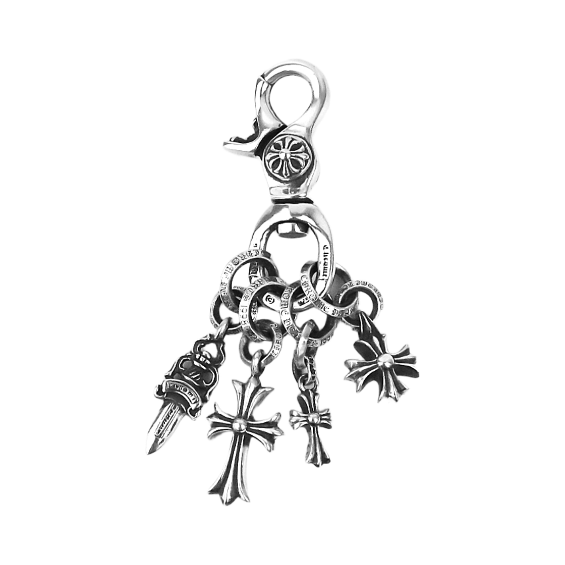 90401 Hansroom Chrome Hearts Clip Swivel Baby Multi Key Chain