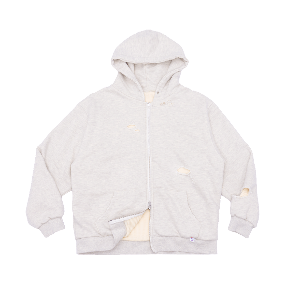 잼커빙 리버시블 투 페이스 후드 집업 오트 옐로우(Jamcurving Reversible Two Face Hoodzip Oat Yellow) - 1