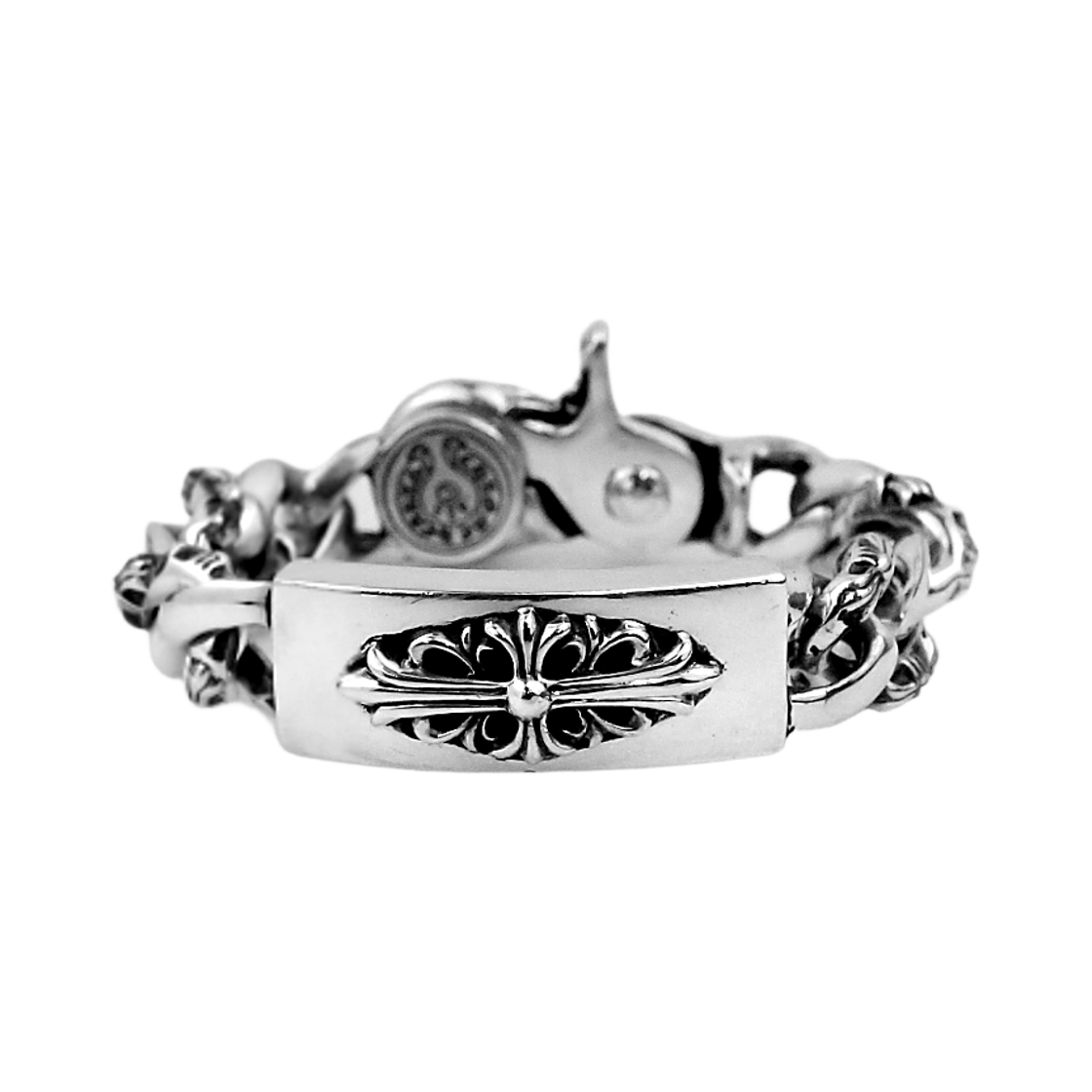 6560 Hansroom Chrome Hearts Floral ID Fancy Clip Bracelet