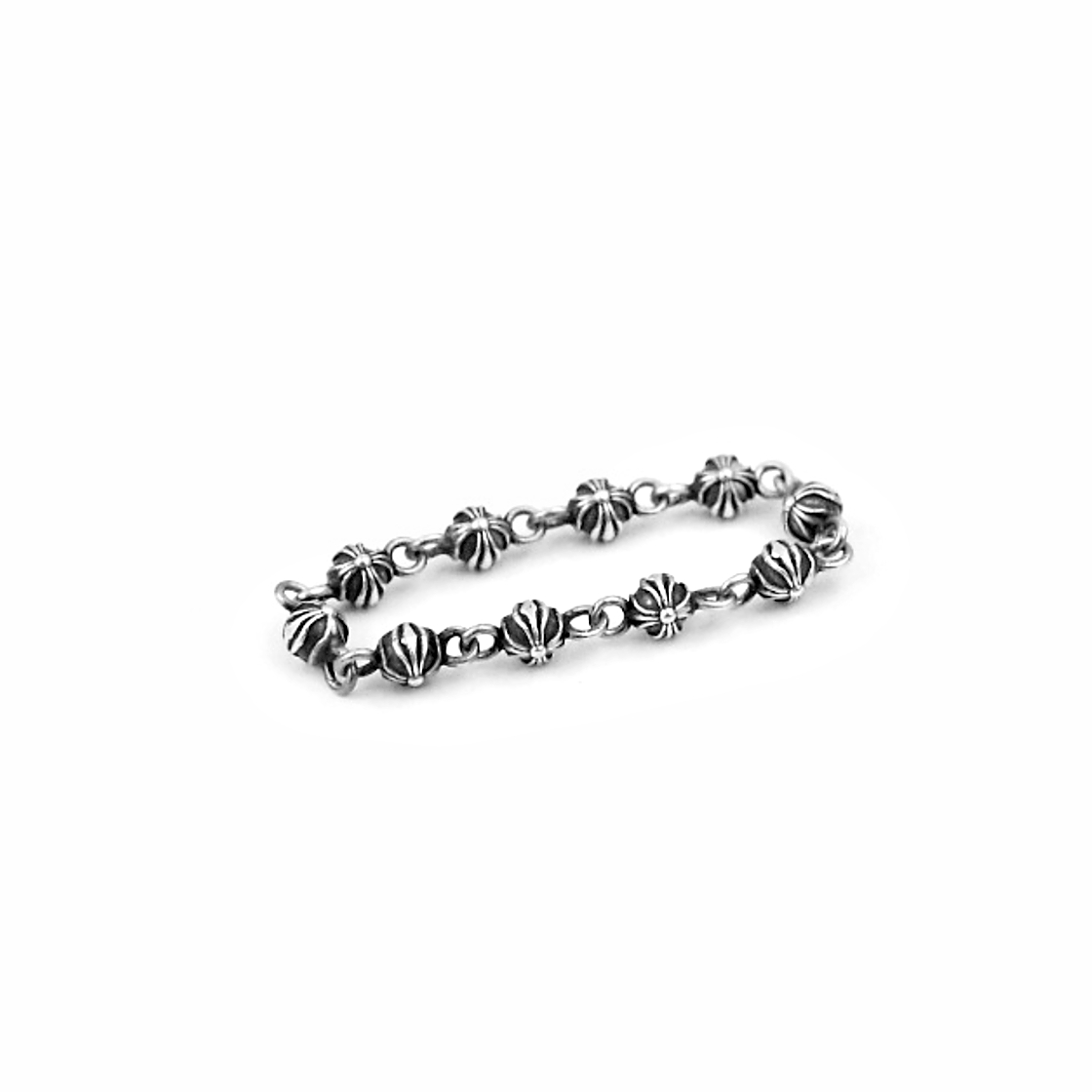 한스룸 크롬하츠 타이니 비즈 체인링(Hansroom Chrome Hearts Tiny Bead  Chain Ring) - 5