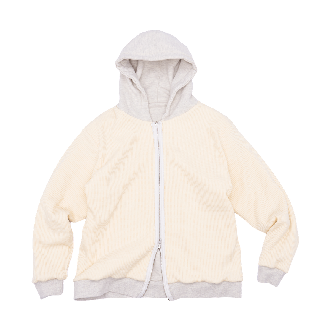 잼커빙 리버시블 투 페이스 후드 집업 오트 옐로우(Jamcurving Reversible Two Face Hoodzip Oat Yellow) - 3