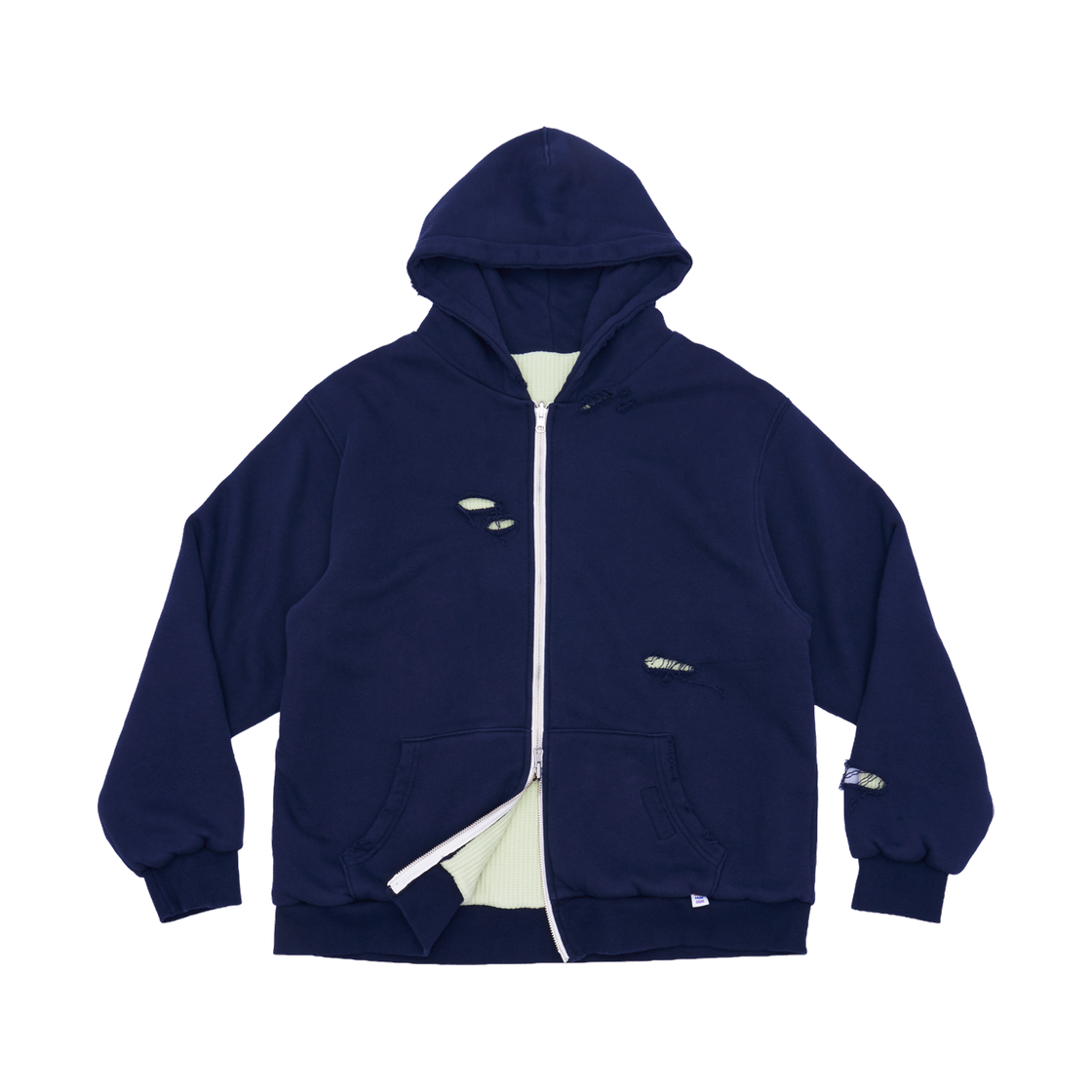 잼커빙 리버시블 투 페이스 후드 집업 네이비 라임(Jamcurving Reversible Two Face Hoodzip Navy Lime) - 1