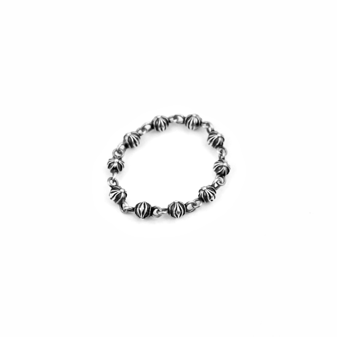 한스룸 크롬하츠 타이니 비즈 체인링(Hansroom Chrome Hearts Tiny Bead  Chain Ring) - 4