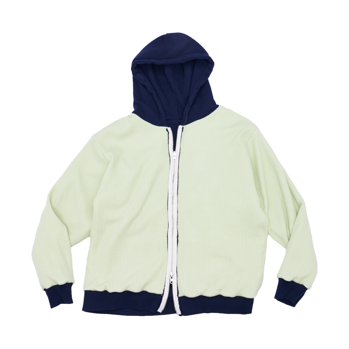 잼커빙 리버시블 투 페이스 후드 집업 네이비 라임(Jamcurving Reversible Two Face Hoodzip Navy Lime) - 3