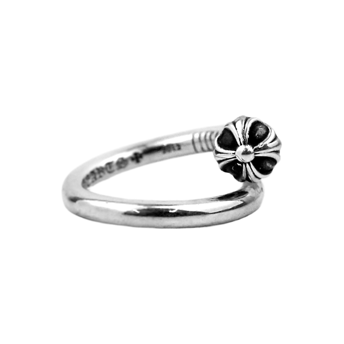 48711 Hansroom Chrome Hearts Crossball  Nail Ring