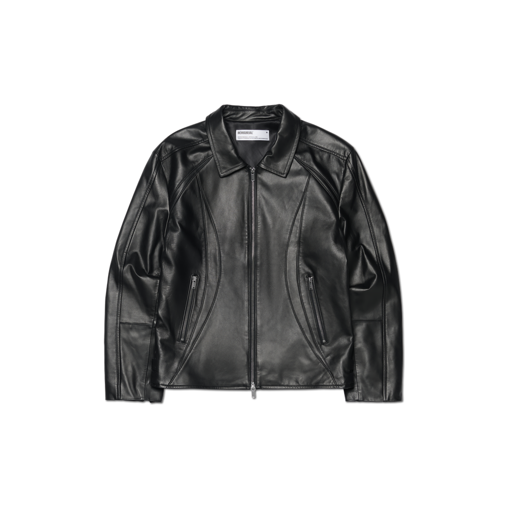 THWF62BZ01BLK [프리오더/KREAM 단독] NOMANUAL x TOUCHED Leather Jacket Black