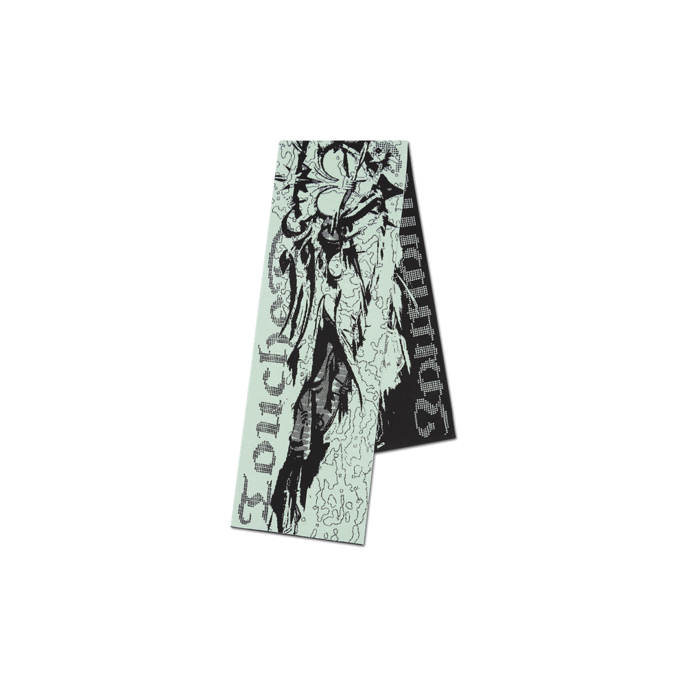 THWF62AC01GRY [예약배송/KREAM 단독] NOMANUAL x TOUCHED Graphic Jacquard Muffler Gray