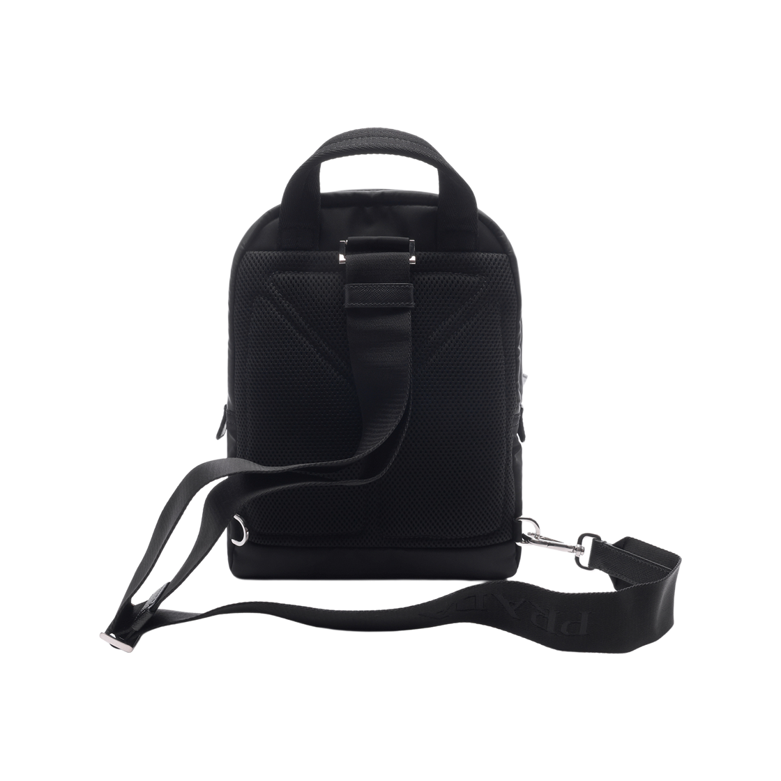 [15% 쿠폰] 프라다 리나일론 앤 사피아노 레더 백팩 블랙([15% 쿠폰] Prada Re-Nylon and Saffiano Leather Backpack Black) - 4