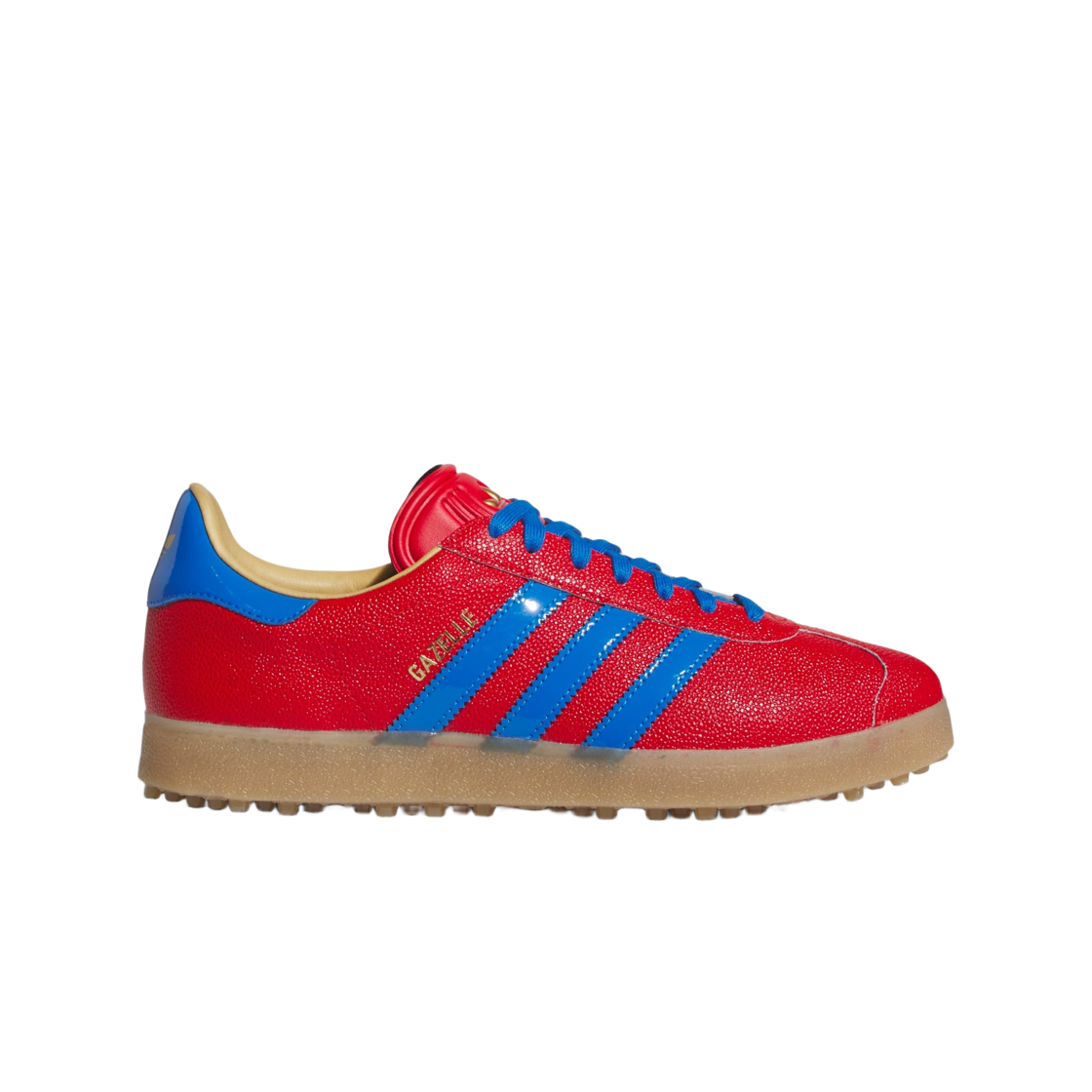 JQ7720 Adidas Gazelle Lux Spikeless Better Scarlet Blue Bird