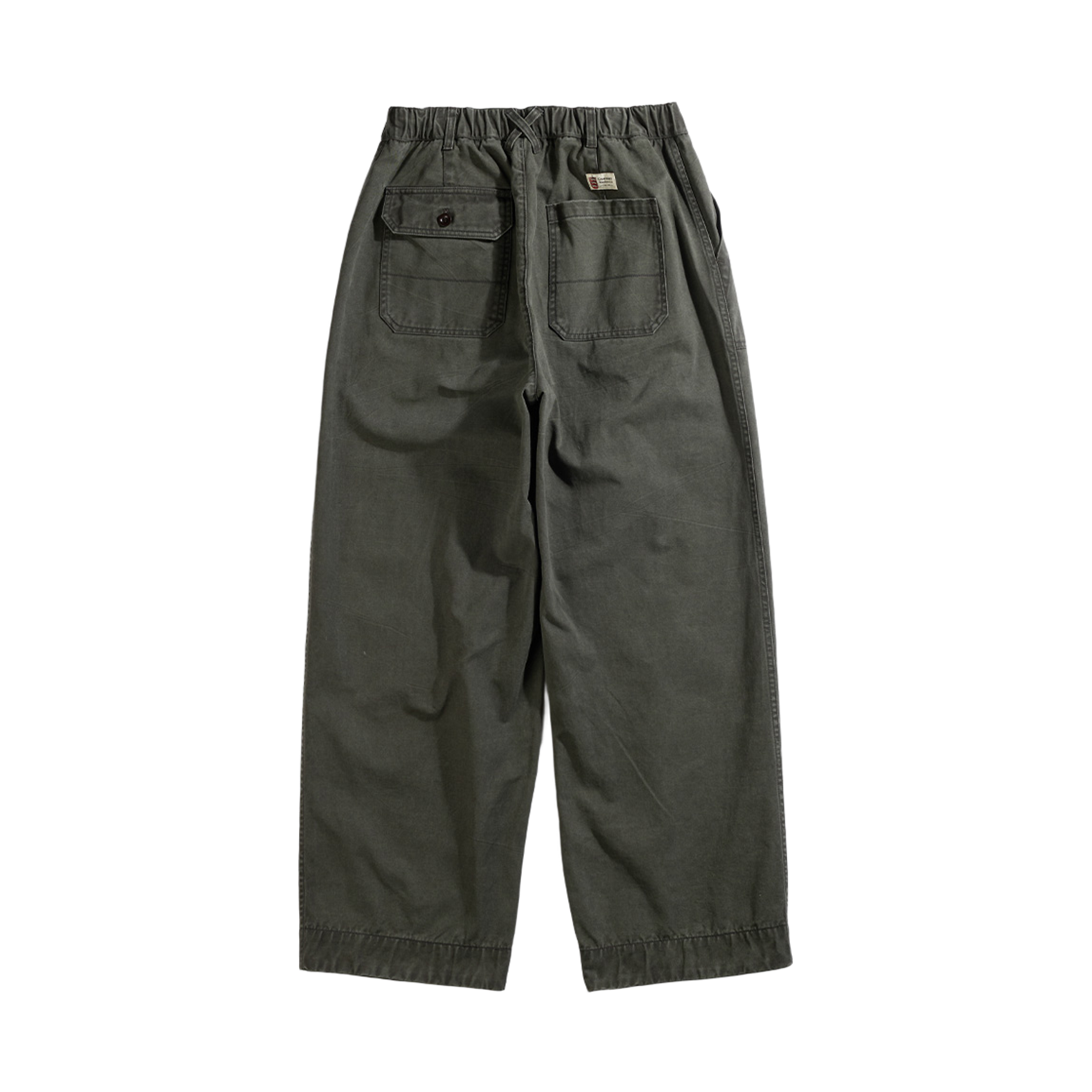 건지울른스 코튼 퍼티그 밴딩 팬츠 올리브(Guernsey Woollens Cotton Fatigue Banding Pants Olive) - 2