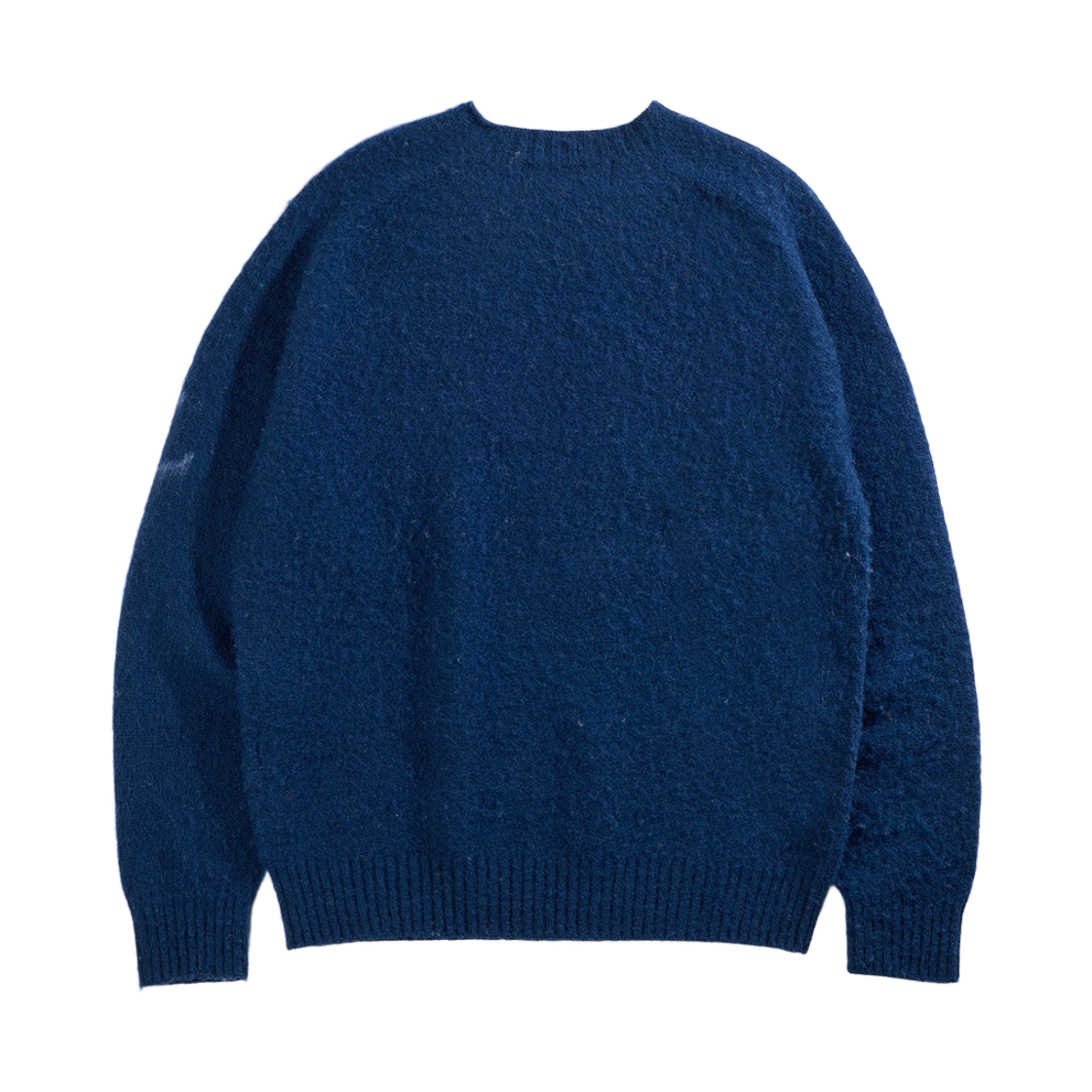 건지울른스 셔틀랜드울 쉐기독 홀가먼트 스웨터 딥 블루(Guernsey Woollens Shetland Wool Shaggy Dog Wholegarment Sweater Deep Blue) - 2