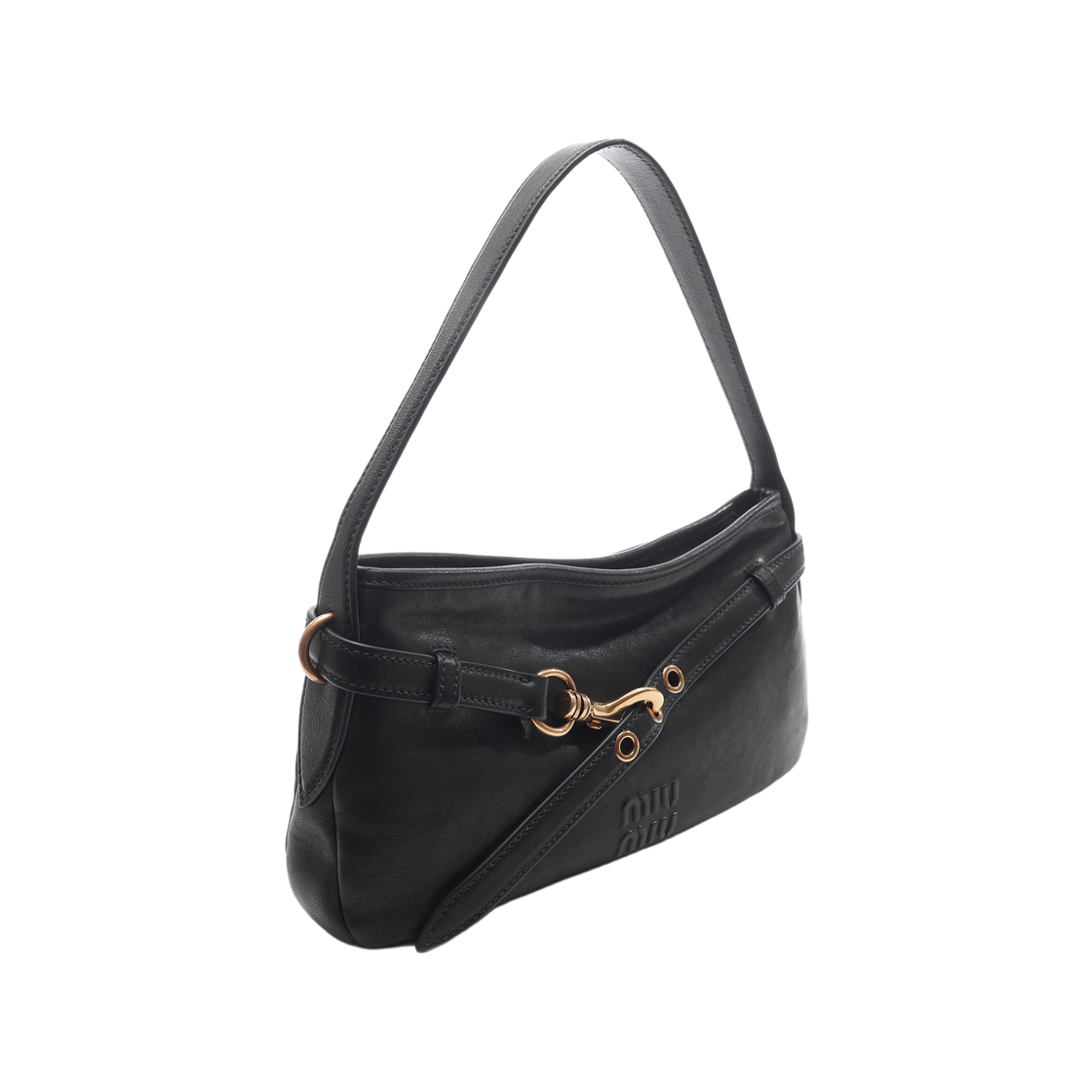 [15% 쿠폰] 미우 미우 아벙츄어 나파 레더 백 블랙([15% 쿠폰] Miu Miu Aventure Nappa Leather Bag Black) - 3