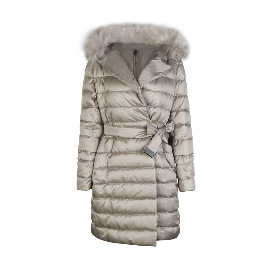 2529496055600 019 [15% 쿠폰] (W) Max Mara The Cube Novef Reversible Water-Repellent Satin Down Coat Sand