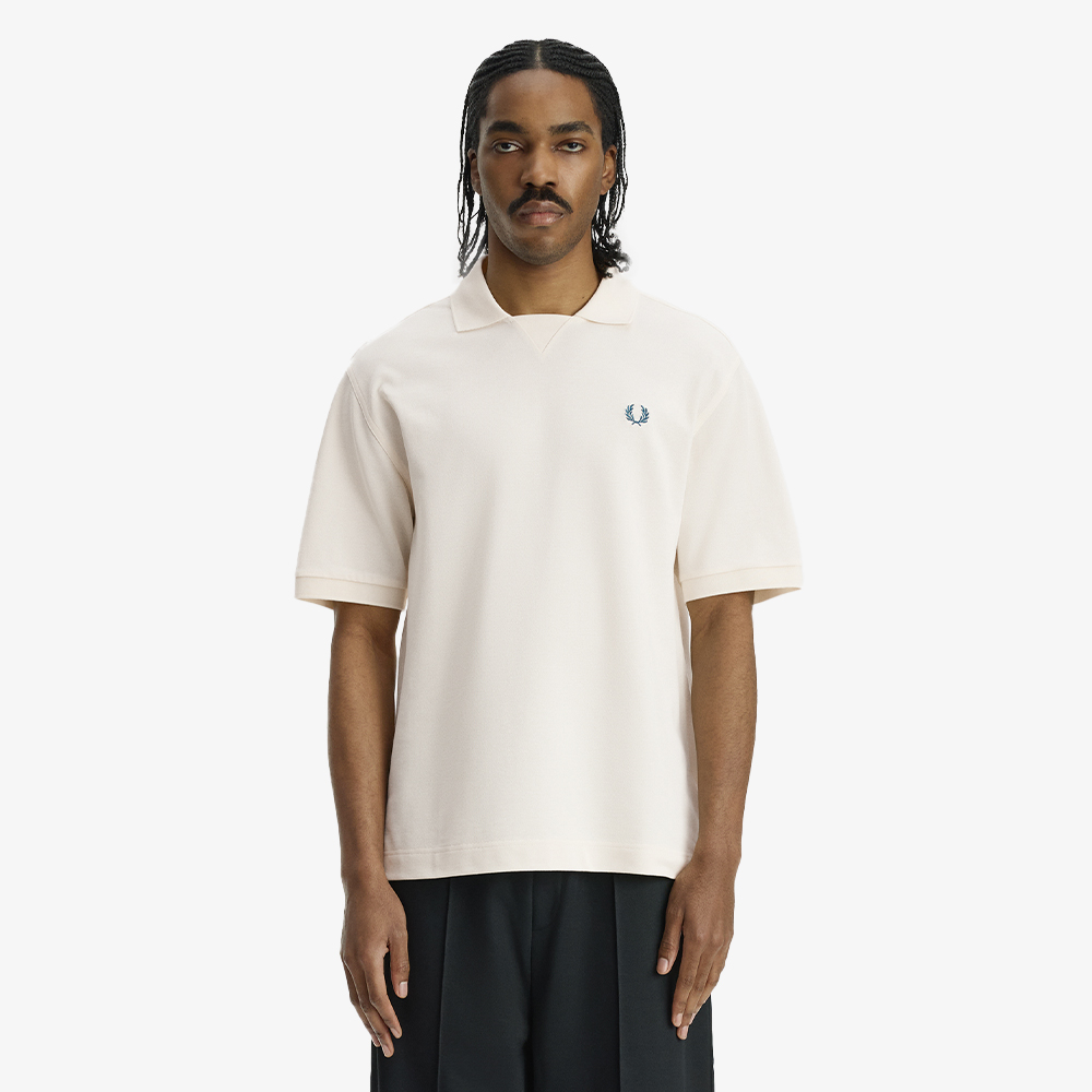 프레드페리 릴렉스드 풀오버 폴로 셔츠 에크루(Fred Perry Relaxed Pullover Polo Shirt Ecru) - 3