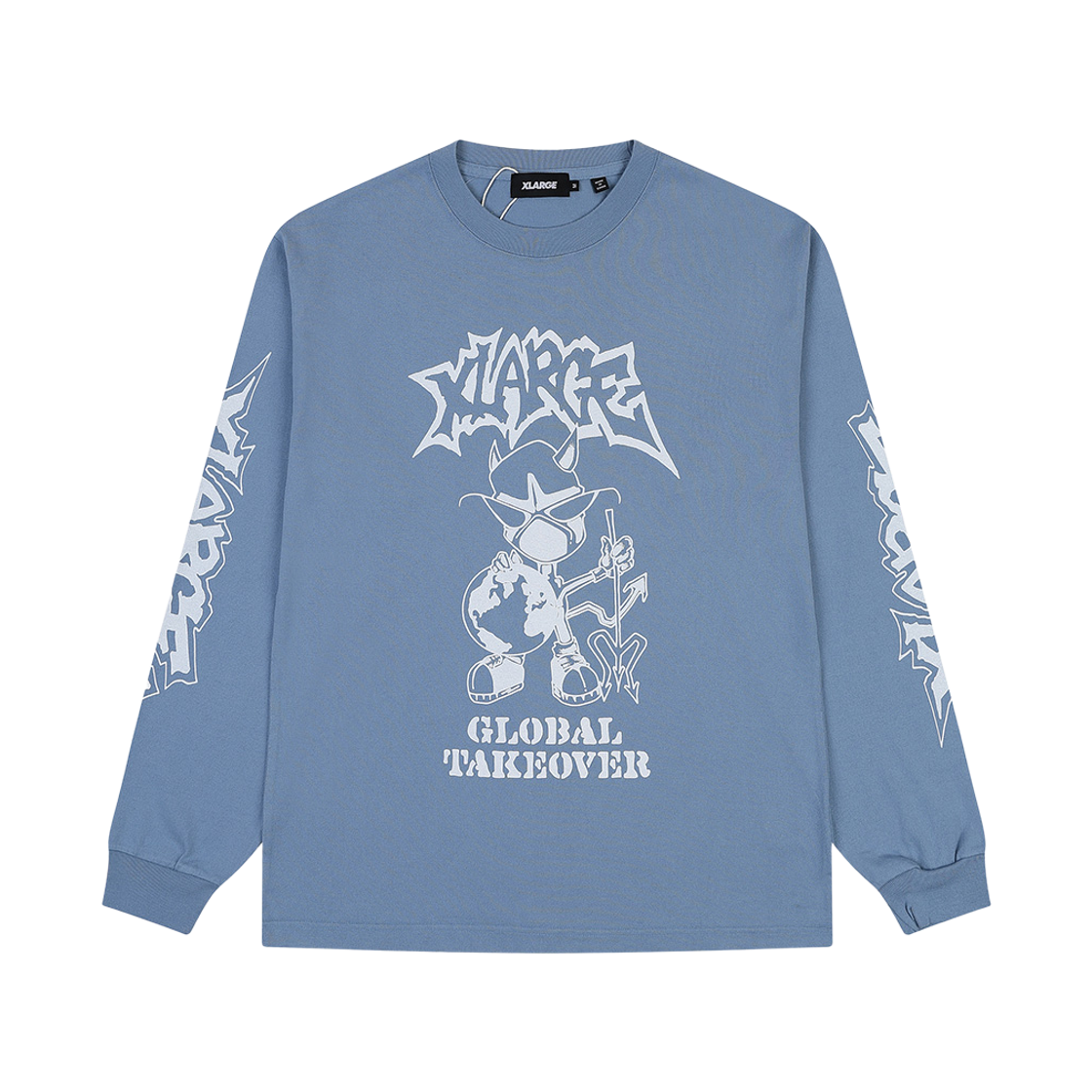 피어 엑스라지 글로벌 테이크오버 롱 슬리브 티 블루(PEER Xlage Global Takeover L/S Tee Blue)