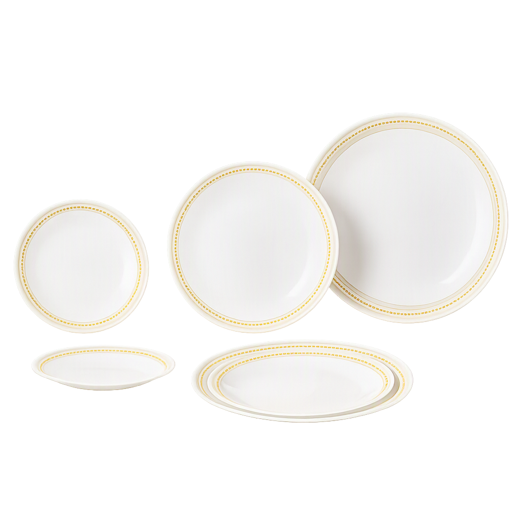 COR217 Corelle Jacquard Band Plate 6‑Piece Set