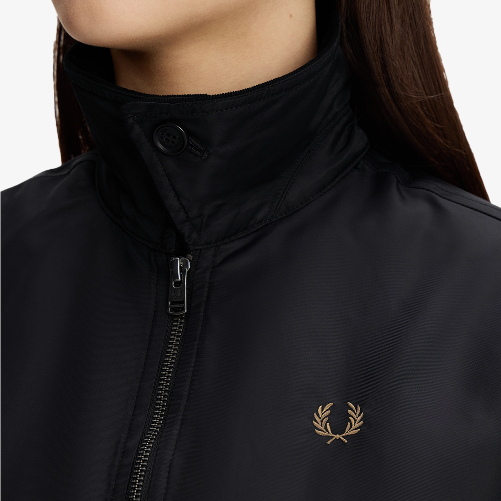 프레드페리 우먼즈 오버사이즈드 패디드 카반 재킷 블랙(Fred Perry Oversized Padded Caban Jacket Black) - 5