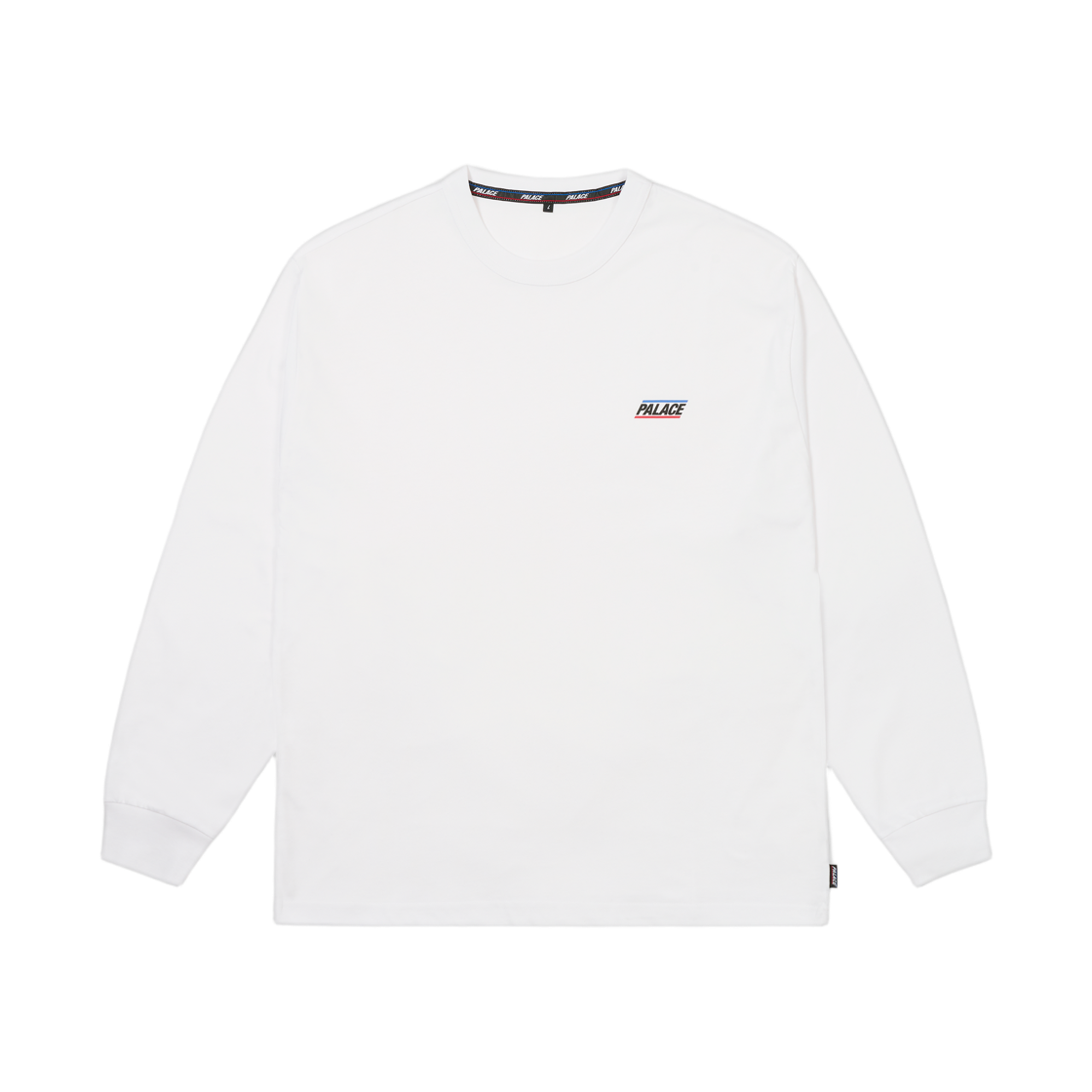 - Palace Basically A Longsleeve White - 26FW