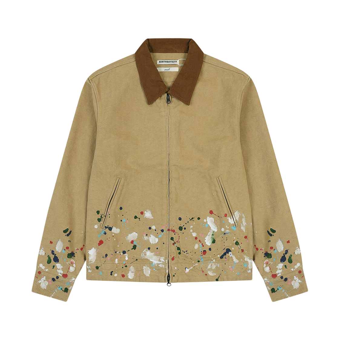 피어 벌스데이수트 페인티드 클럽 자켓 베이지(PEER Birthdaysuit Painted Club Jacket Beige)