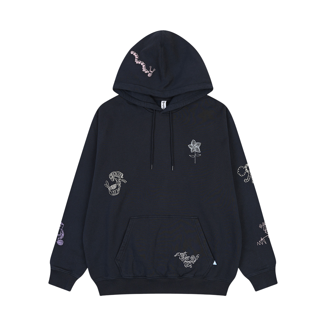 피어 리셉션 후디드 스웨트 BF 코튼 브러시 플리스 다크 네이비(PEER Reciption Hooded Sweat BF Cotton Brush Fleece Dark Navy)