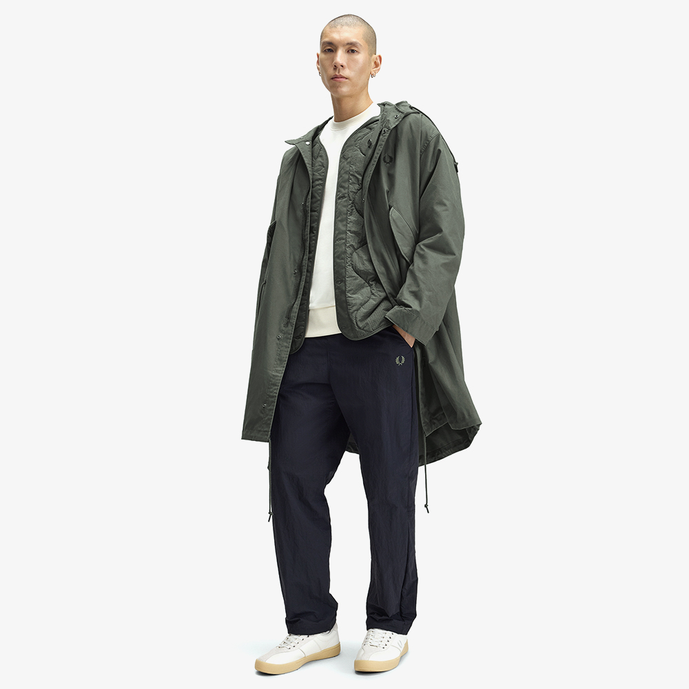 프레드페리 오버사이즈드 하모나이즈드 파카 필드그린(Fred Perry Oversized Harmonised Parka Field Green) - 5