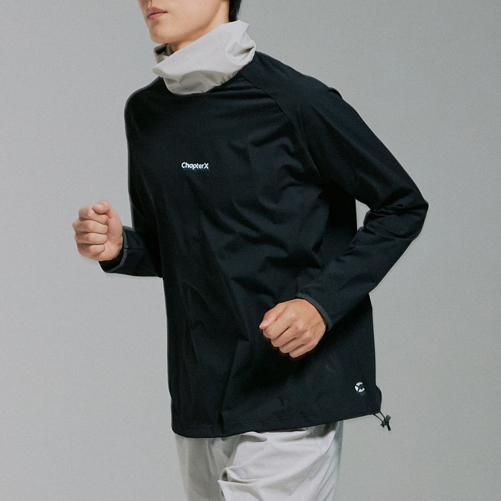 챕터엑스 퀵 드라이 커버드 레이어 블랙(Chapter.X Quick-Dry Covered Layer Top Black) - 3