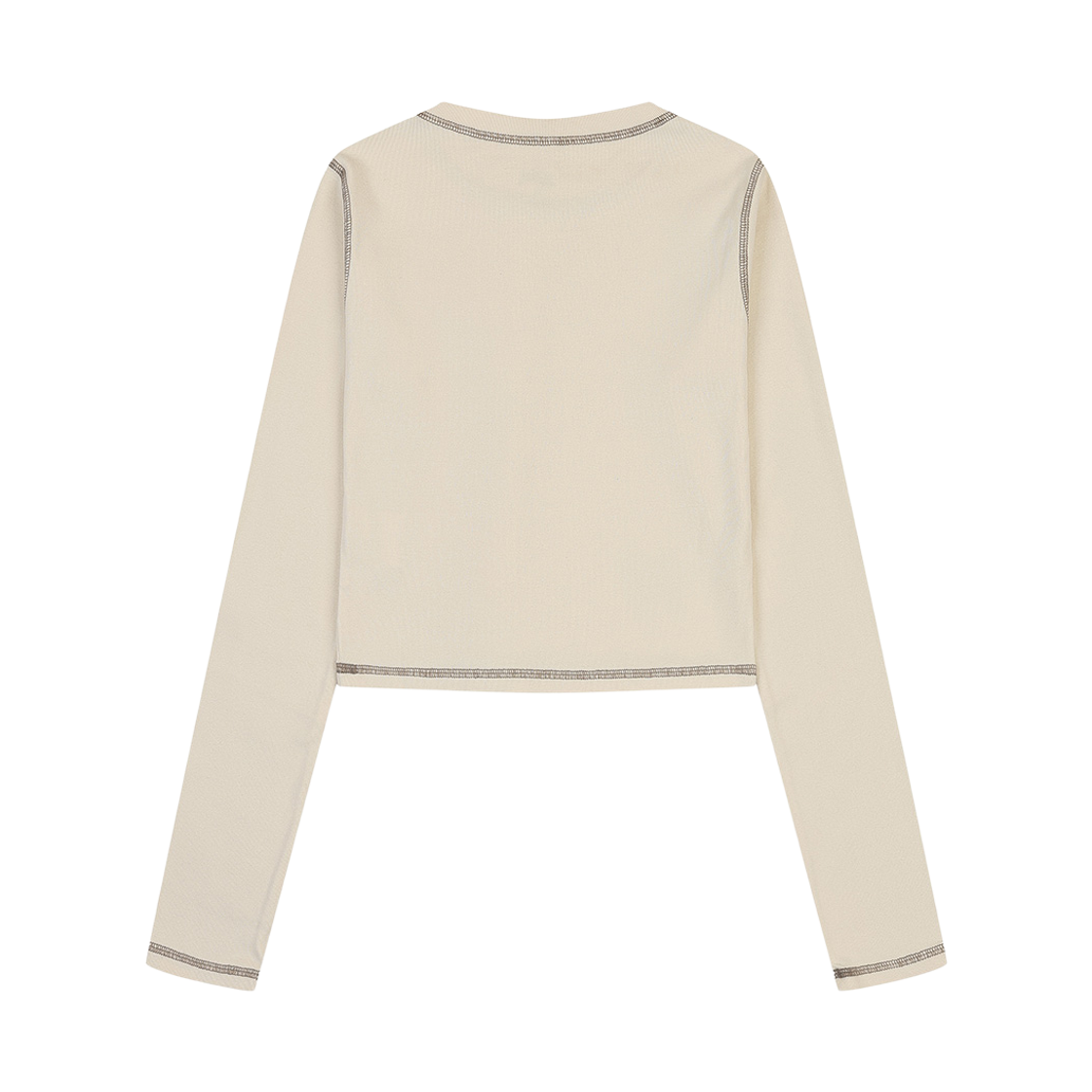 피어 엑스걸 올드 잉글리시 롱 슬리브 베이비 티 화이트(PEER X-girl Old English L/S Baby Tee White) - 2