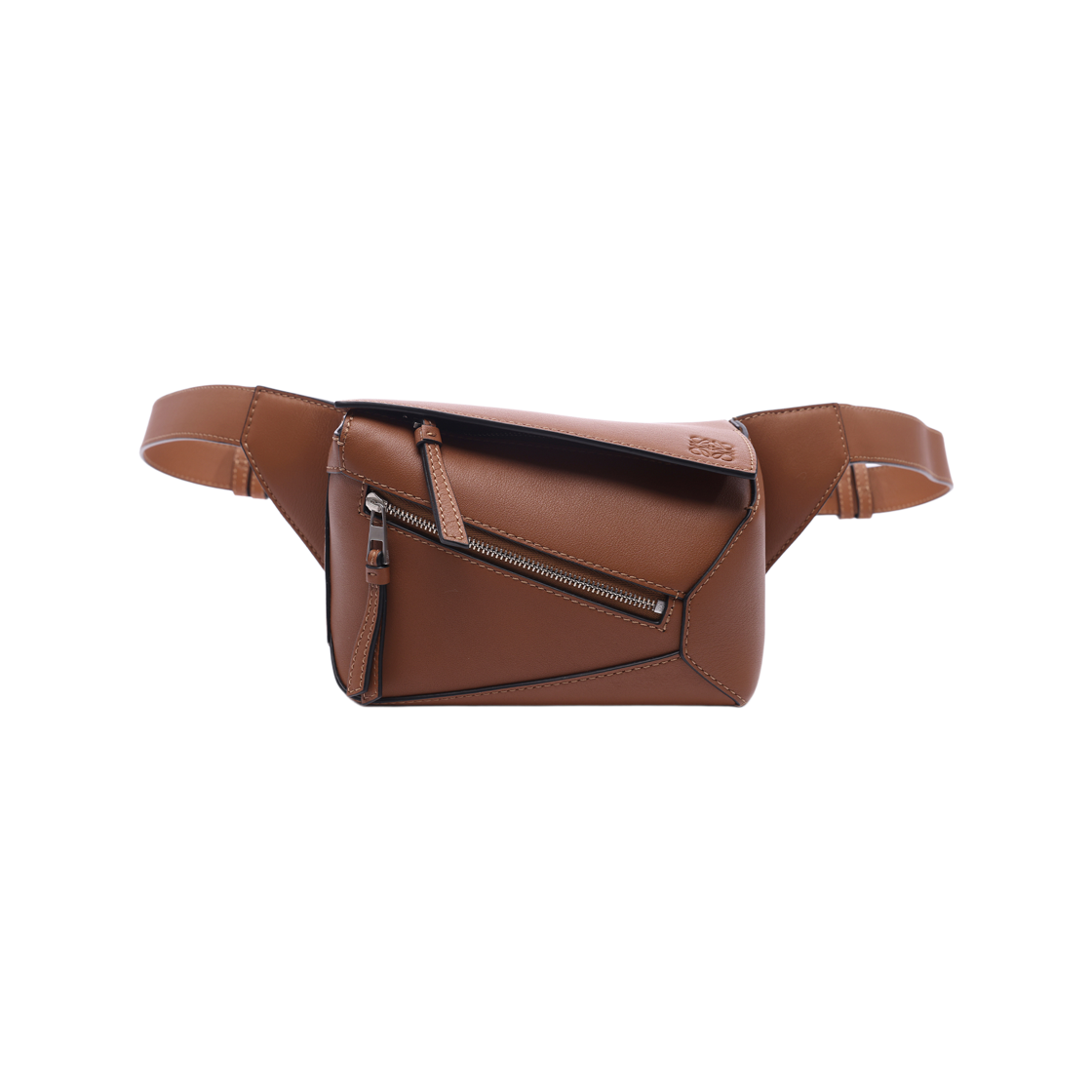 B510EB1X03 2530 25S [15% 쿠폰] Loewe Mini Puzzle Bumbag in Classic Calfskin Tan