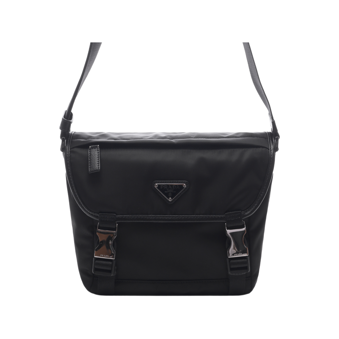 2VD066 2DMG F0002 V OOM [15% 쿠폰] Prada Re-Nylon Saffiano Leather Shoulder Bag Black