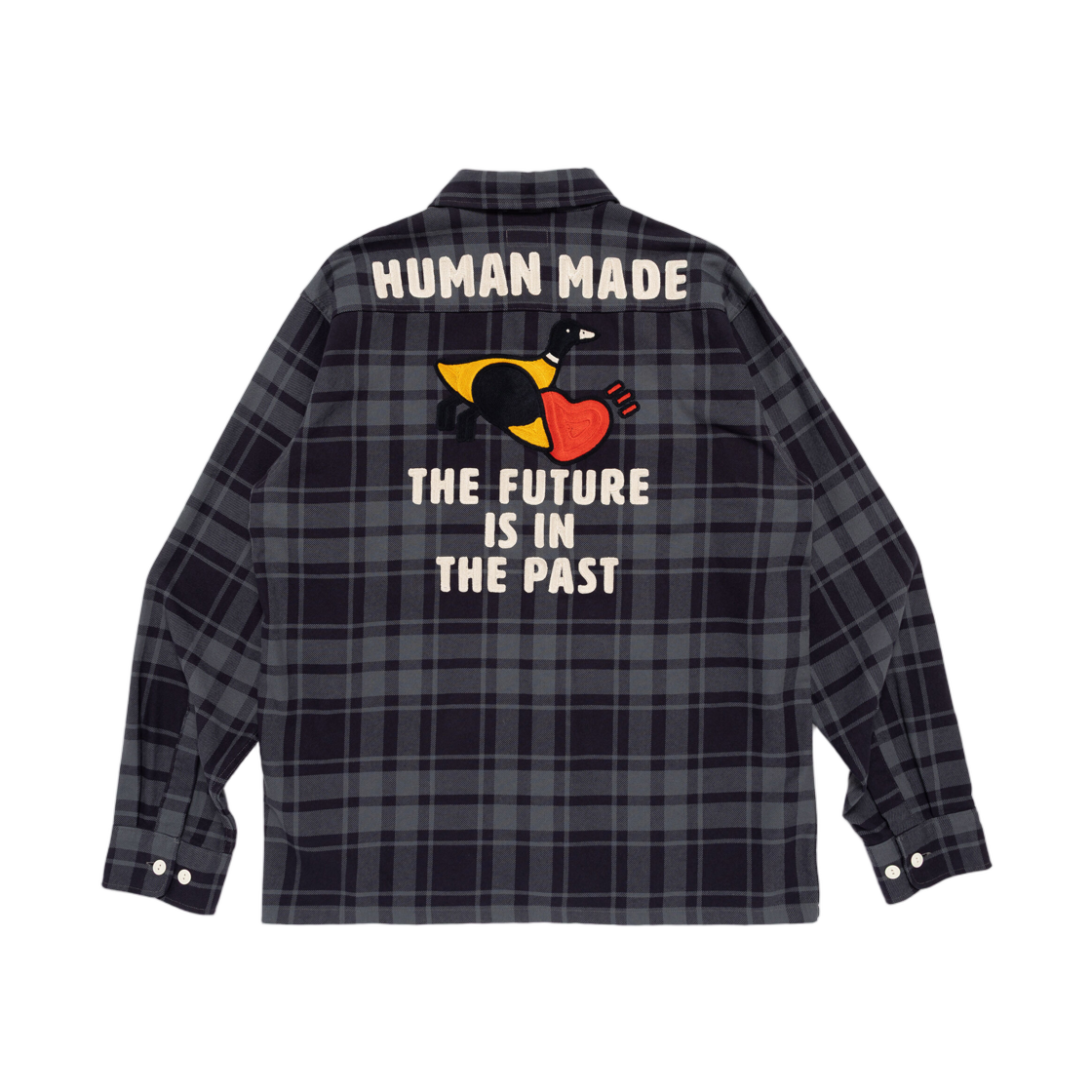 HM32SH001 Human Made Flannel Check Shirt Black