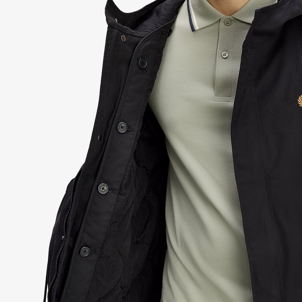프레드페리 오버사이즈드 하모나이즈드 파카 블랙(Fred Perry Oversized Harmonised Parka Black) - 5