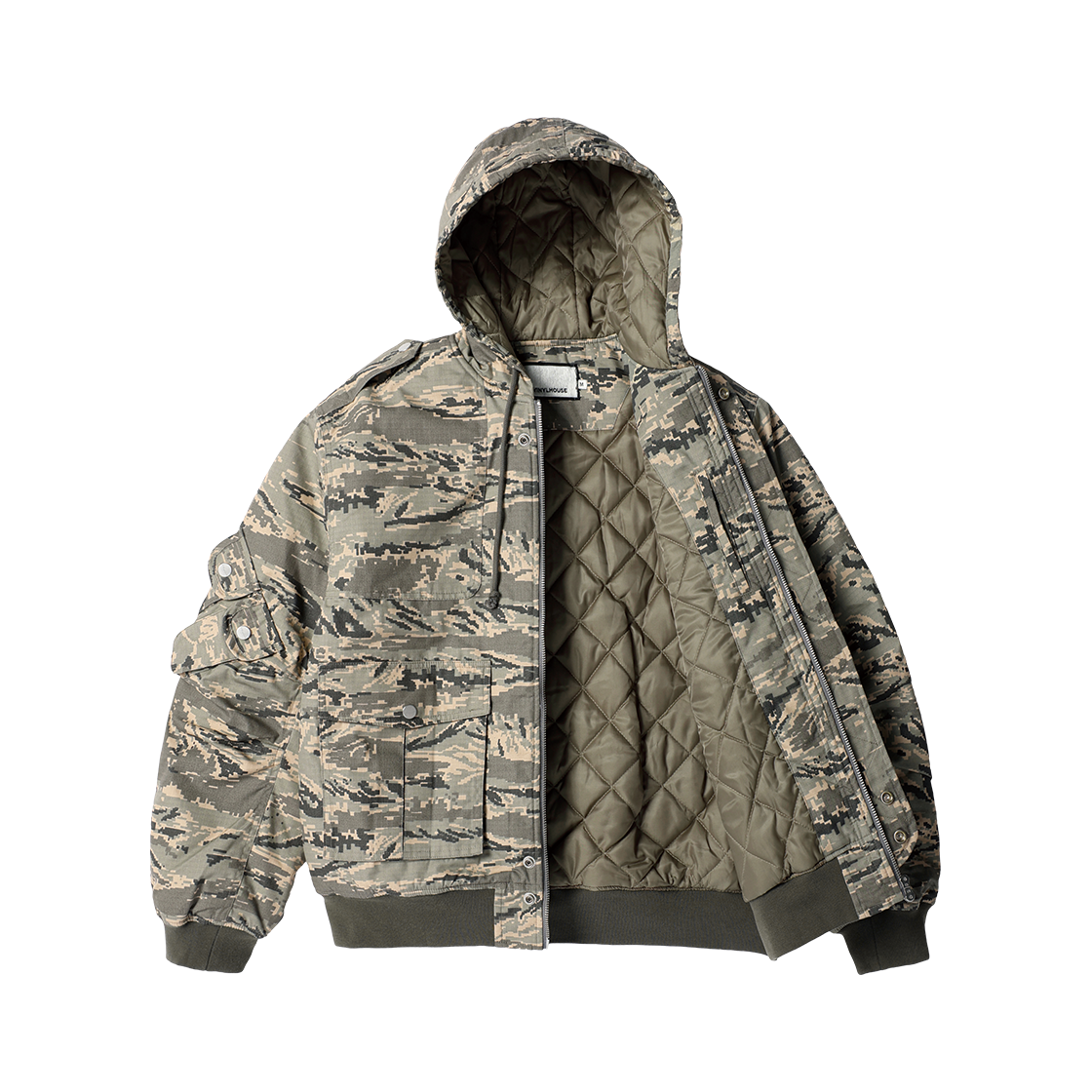 더바이닐하우스 밀리터리 후드 자켓 카모(Thevinylhouse Military Hooded Jacket Camo) - 2