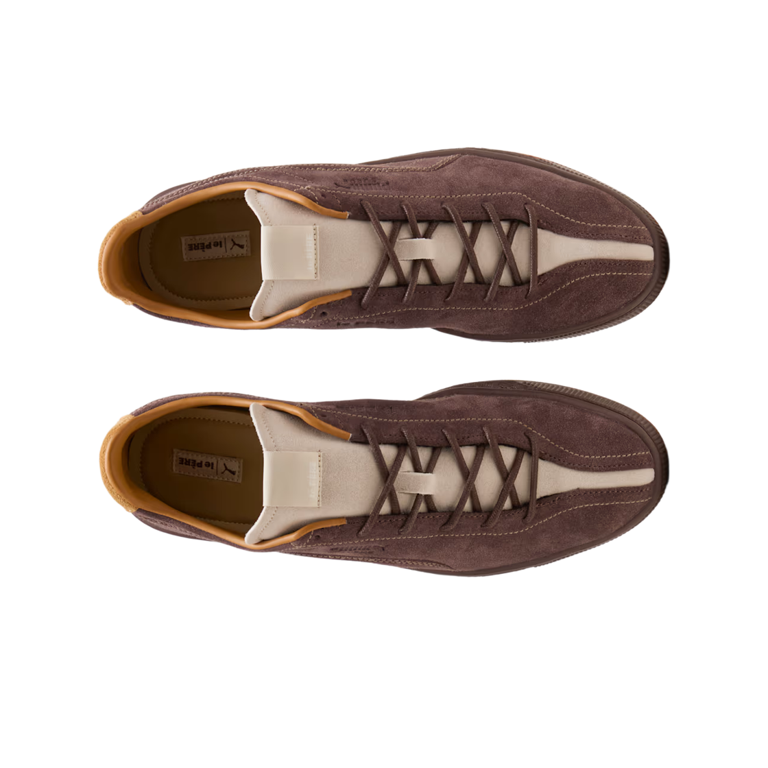 푸마 x 르 뻬흐 스웨이드 초콜릿 브라운 실버 포그(Puma x Le Pere Suede Chocolate Brown Silver Fog) - 2