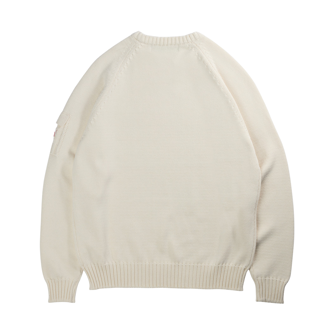 건지울른스 코튼 나그랑 포켓 스웨터 바닐라 크림(Guernsey Woollens Cotton Raglan Pocket Sweater Vanilla Cream) - 2