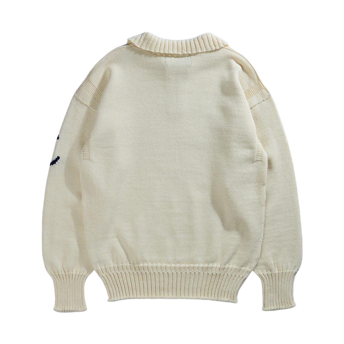 건지울른스 피셔맨 하프 집업 스웨터 아란(Guernsey Woollens Fisherman Half Zip Sweater Aran) - 2