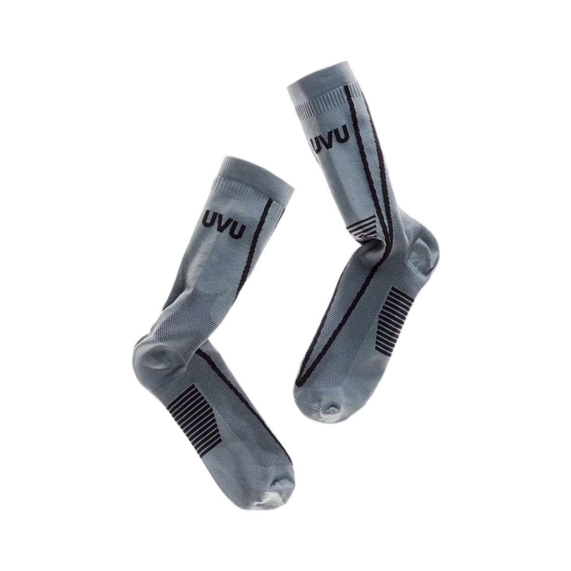 - UVU Running Sock Grey Black