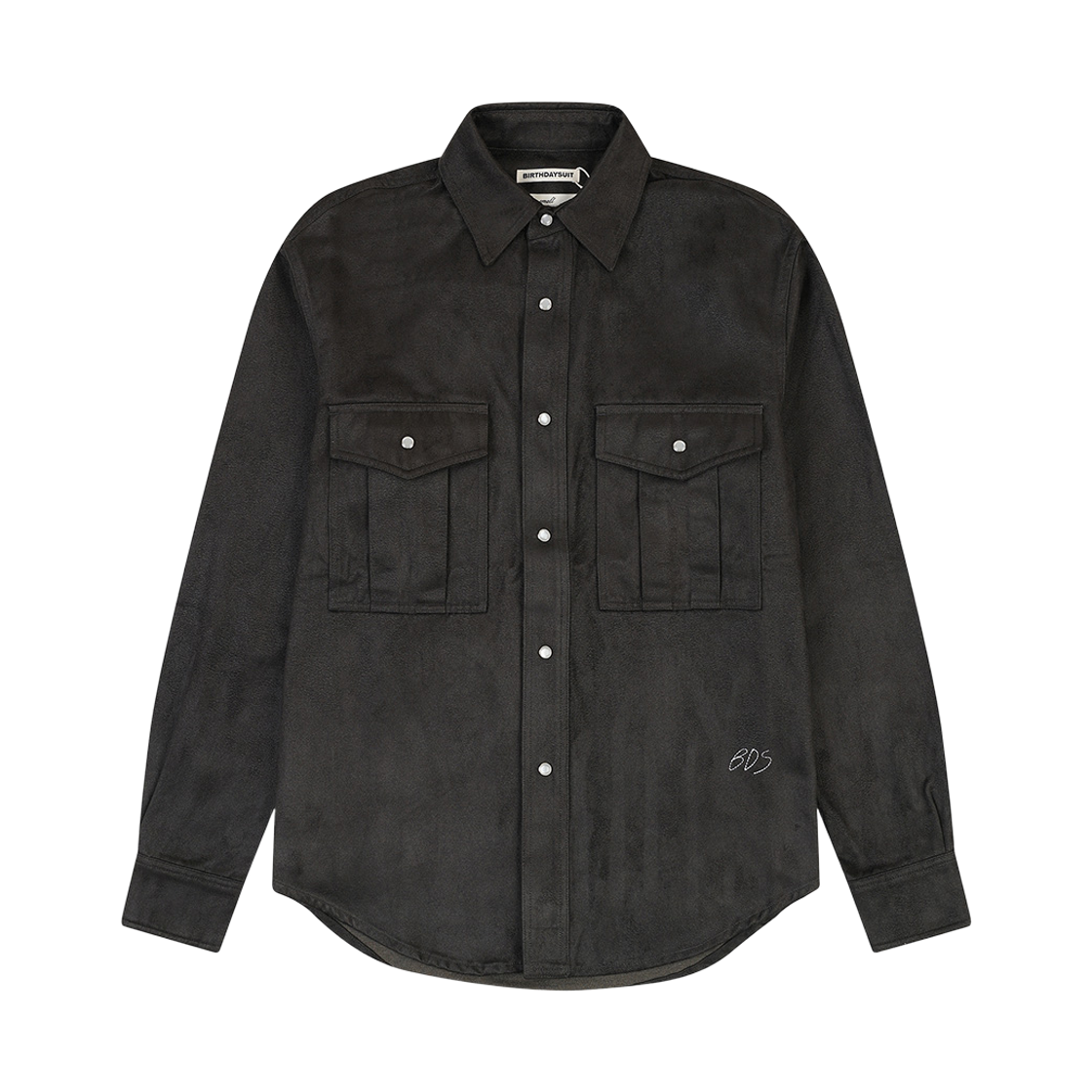 피어 벌스데이수트 코튼 스웨이드 사파리 셔츠 카키(PEER Birthdaysuit Cotton Suede Safari Shirts Khaki)