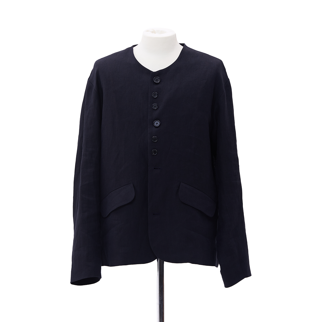 AF2603O01BK aftermarket Collarless Coarse Jacket Black