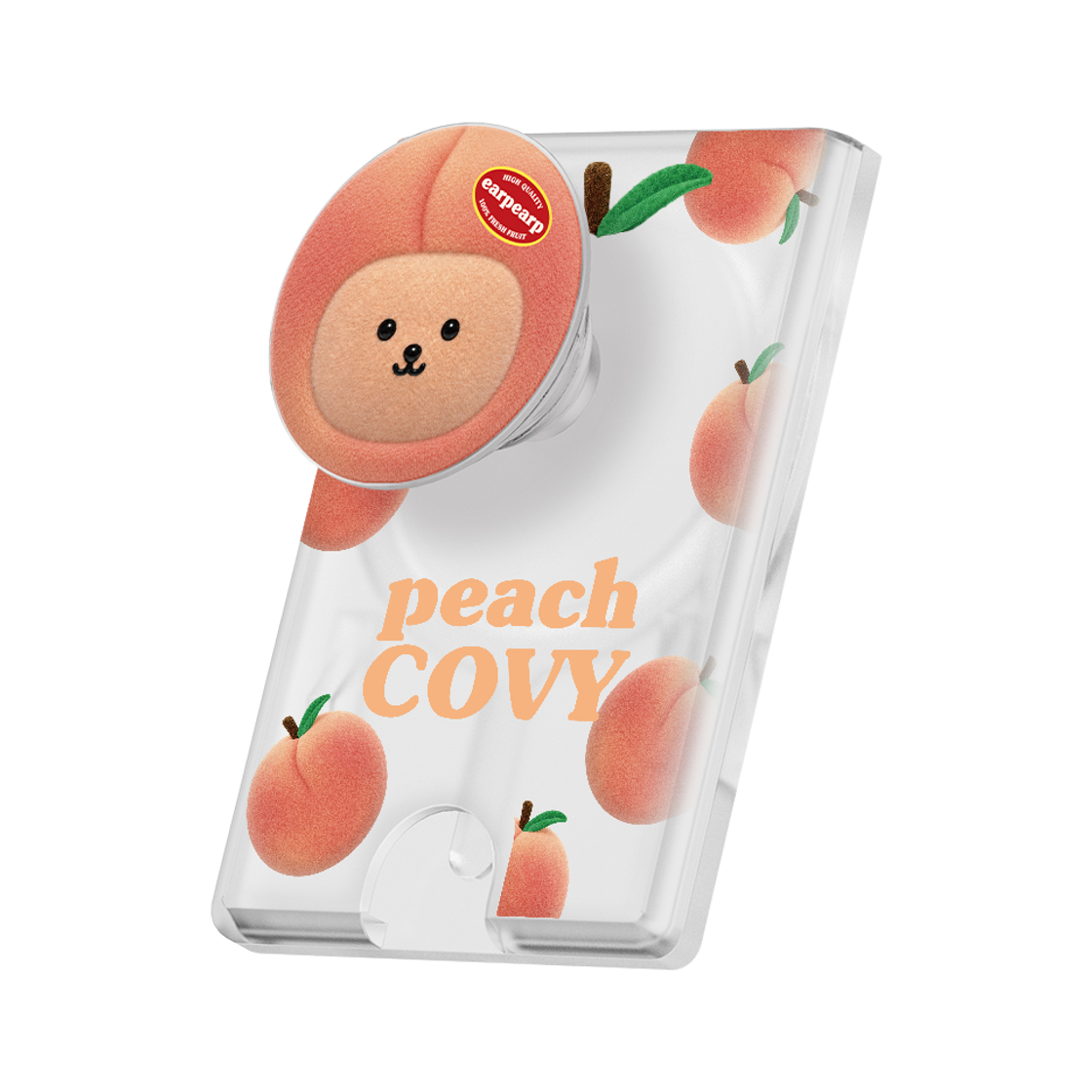 어프어프 피치 코비 맥세이프 카드홀더톡(EARPEARP Peach Covy Magsafe Card Holder Tok) - 1