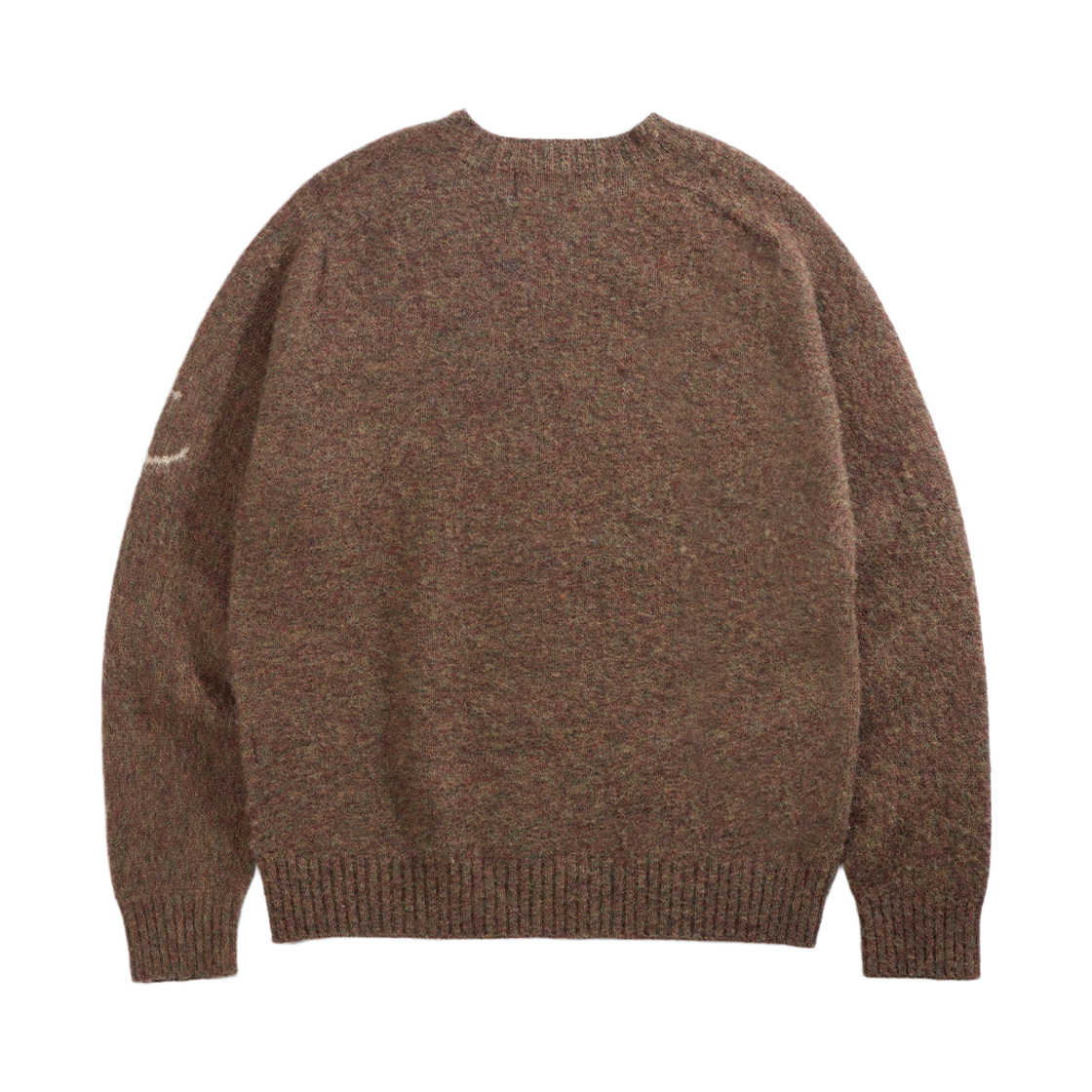 건지울른스 셔틀랜드울 쉐기독 홀가먼트 스웨터 모스 브라운(Guernsey Woollens Shetland Wool Shaggy Dog Wholegarment Sweater Moss Brown) - 2