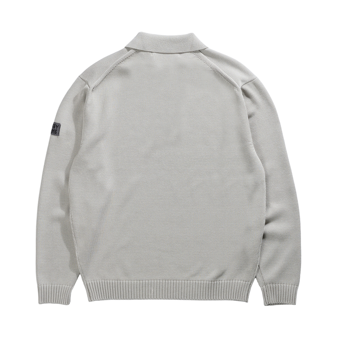 건지울른스 실켓 코튼 카라 니트 애쉬 베이지(Guernsey Woollens Mercerized Cotton Polo Knit Ash Beige) - 2