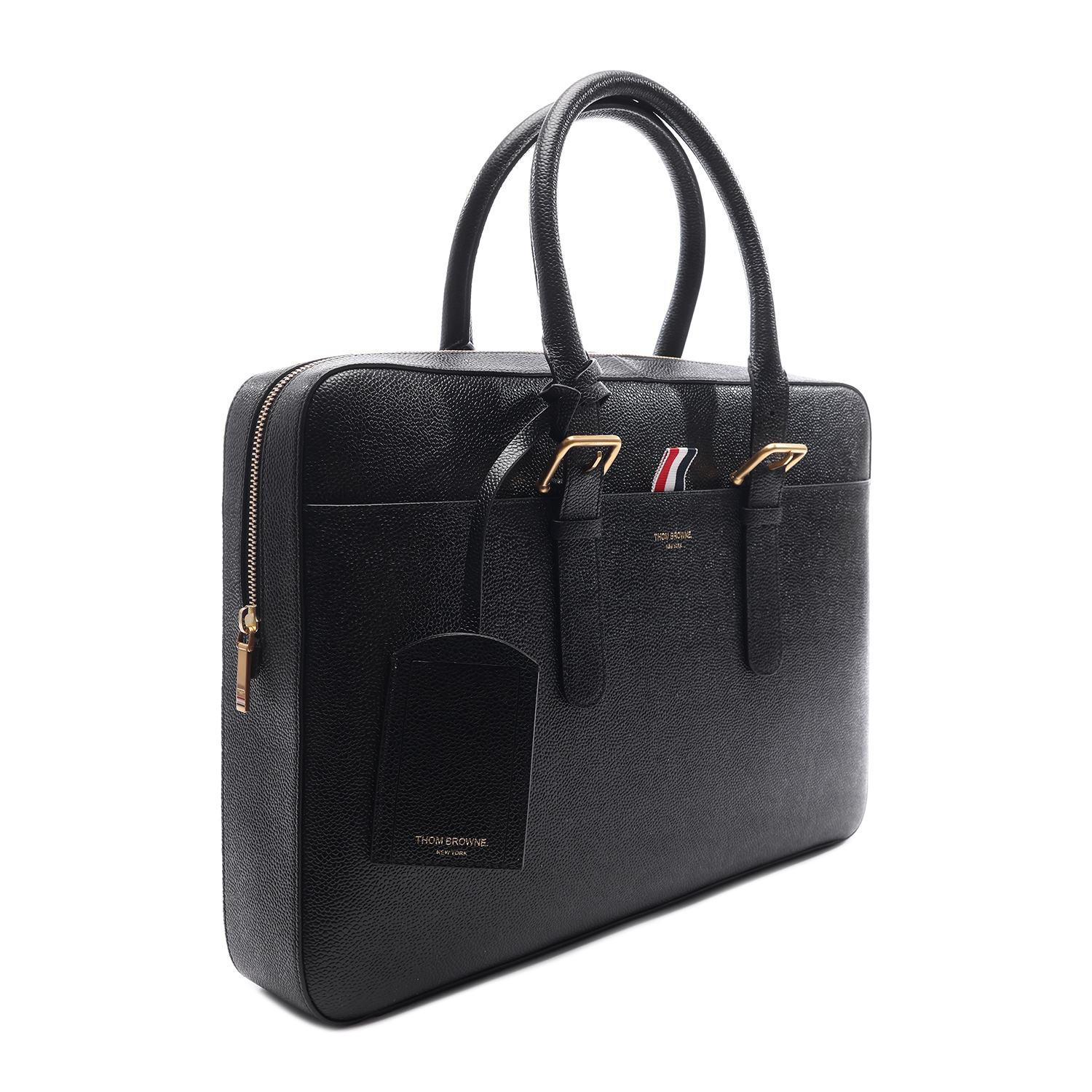 [15% 쿠폰] 톰브라운 페블 그레인 레더 비즈니스백 블랙([15% 쿠폰] Thom Browne Pebble Grain Leather Business Bag Black) - 3